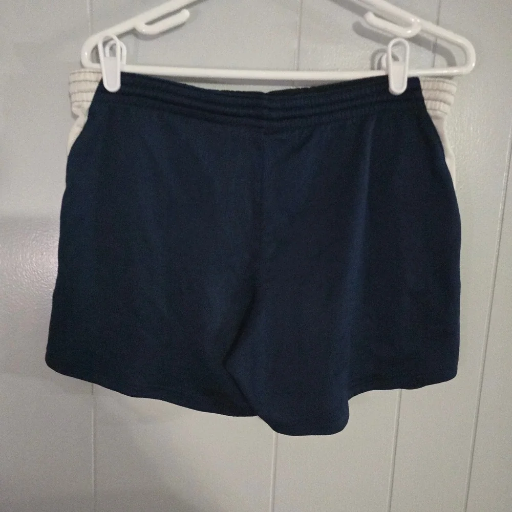 Nike Soccer Shorts Mens S Navy‎ Blue White Dri-FIT ND Soccer Team Athletic 4295